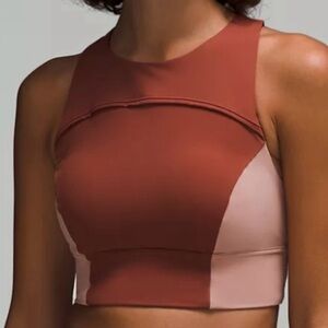 Lululemon Hike To Swim Detours Welcome Racer Back Pink Athletic Bra Women’s 8‎